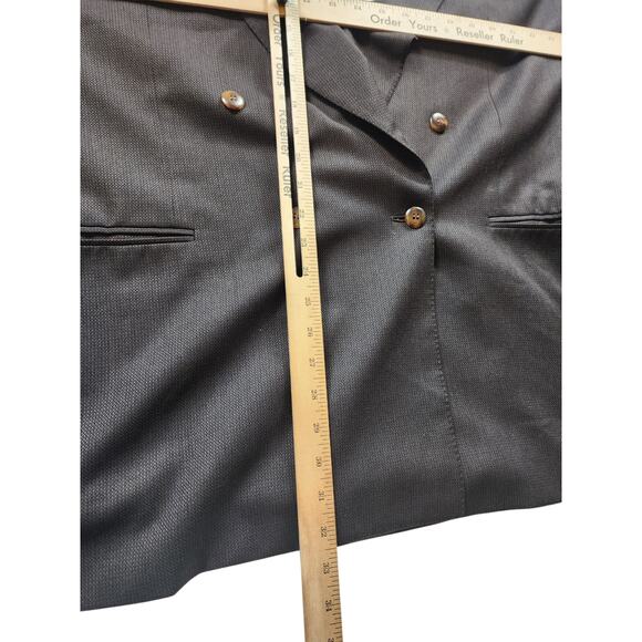 Canali Milano Blazer Jacket 58L US 48L Double Breasted Suit Coat Wool Italy - Picture 15 of 16